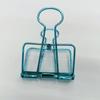 Clip de cola larga hueco galvanizado de color brillante creativo transfronterizo Clip de cola de milano de oro rosa Clip de billete de mano de color Pequeño Mediano Grande
