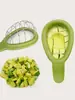 1 Paquete Cortador Creativo de Aguacate, Cortador Multifuncional de Aguacate, Extractor de Huesos de Kiwi, Herramienta para Quitar el Hueso y Cortar en Cubos de Aguacate