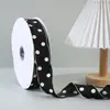 Cinta de Moño Hecha a Mano para Diadema, Tocados, Sombreros, Empaque de Flores, Chifón de Encaje Japonés y Coreano, Lunares, Huiya