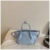 Bolso de cesta de mano para mujer 2025 nuevo transfronterizo europeo y americano retro gamuza esmerilada bandolera