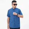 2021 Nueva Camisa de Talla Grande para Hombre Holgada a Cuadros Tallas Grandes Moda para Hombres Gordos Camisa para Hombres Gordos Barriga Grande Ropa de Verano Delgada