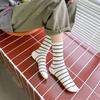 Calcetines a Rayas Yuxuan Calcetines de Media Caña para Niños Otoño e Invierno Calcetines Deportivos Japoneses Lindos y Modernos Ins Calcetines Versátiles Estilo Académico