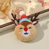 Papai Noel de Desenho Animado, Rena, Árvore de Natal, Boneco de Neve Acessórios de Pelúcia, Tecido de Algodão Preenchido para Festas de Natal Materiais Semi-Acabados
