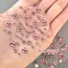Decoraciones de Pedrería para Uñas Tendencia Mini Pequeñas Bolas de Pedrería de Cristal Rosa Pedrería para Uñas Terminada Pedrería Transparente Blanca para Uñas