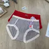 Ropa Interior para Mujer Estilo Nuevo Encaje Malla Jacquard Popular Moño Cintura Media Bragas de Niña Liquidación Especial Mayoreo