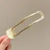 Color café con leche clip de pico de pato floral pasador grande para recogido en la nuca, accesorio de pelo de felpa nuevo de otoño e invierno 2026 para mujer