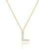Amazon Hot Exquisite Colar com 26 letras em inglês incrustado de diamantes Colar de corrente de clavícula Joker Adequado para várias ocasiões