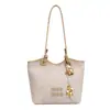 Bolsa Tote de Ombro Simples e Estilosa para Sobrancelha, Atacado Transfronteiriço de Moda, Grande Capacidade, Cor Sólida, Versátil para Trabalho e Deslocamento, para Mulheres