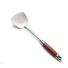 Utensílios de cozinha de aço inoxidável 304, espátula de jacarandá, colher de duas peças, caixa de presente, terno doméstico, colher de sopa, espátula com cabo de madeira