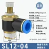 Junta de Inserção Rápida para Cilindro Válvula de Fluxo Ajustável Sl4-M5/6-01/8-02/10-03/12-04 Bico de Ar