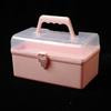 Caja de Medicina de Plástico Portátil al por Mayor de Fábrica Caja de Arte para Estudiantes de Primaria Caja de Herramientas Caja Portátil de Papelería Caja de Almacenamiento para Pintura
