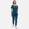 Uniforme de doctor para clínica dental, uniforme de enfermera, traje de quirófano de dos piezas, elástico, cómodo, secado rápido, uniforme de trabajo