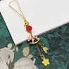 Cadena para Teléfono de Carrusel Tradicional con Goteo de Aceite Dorado, Nuevo Colgante Hecho a Mano Estilo Chino DIY, Pequeño Accesorio Estilo Nacional