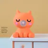 Figuras de Animales para Soplar Burbujas de Color Sólido Creativas y de Moda Adornos Lindos de Resina Decoraciones 3D para Coche