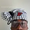 Moda Masculina Gótica Nueva Tendencia Estilo Callejero Ins Diseño Personalizado Gorro de Punto Color Block Ropa Transfronteriza Y2K