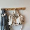 Bolso de Hombro Casual para Mujer 2025 Nuevo Gran Capacidad Retro Moda Cruzado Estilo Motociclista Bolso Tote Grande