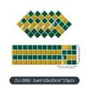 AMJ Comercio Exterior Nuevas Pegatinas de Pared de Mosaico de Cristal Cocina y Baño a Prueba de Aceite Impermeable Antifouling Pegatinas de Azulejos Pegatinas de Espejo