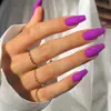 Cross-border Wearable Feminino Nail Art Atacado Simples Médio-retangular Cor Sólida Nail Art Patch Wear Armor Venda por atacado