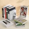 Simulação de livro falso Decorações de livro Modelo de sala Internet Café Estudo Decoração de mesa Inglês Simples Moderno Adereço Caixa de livro