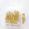 Clip para Papel High Note Dorado Oro Rosa Clip Creativo Modelo Cruzado Fabricante Venta al por Mayor Clip con Forma Especial