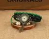 Popular Pulsera Reloj de Moda Coreana Hecha a Mano, Reloj Vintage para Mujer al por Mayor, Venta Directa de Fábrica de Relojes de Cuero