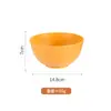 Novo Conjunto de Louça de Palha de Trigo Estilo Japonês Doméstico Tigela Redonda para Sopa Dormitório de Estudante Tigela de Arroz Tigela de Trigo para Macarrão