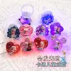 Anéis de Desenho Animado com Pedras Soltas de Novo Estilo, Anéis Plásticos Fofos de Princesa para Crianças Meninas, Presentes de Atacado para Jardim de Infância