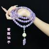 Pulsera original hecha a mano de jade dorado, cuentas de abalorio de cera de abeja amarilla de bodhi completo de 108 para hombres y mujeres, cuentas de manzana, cuentas de hilo manual