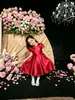 Vestido para Niña 2026 Blanco Manga Larga Vestido de Princesa para Niña Pequeña de Un Año Traje para Anfitrión Desfile de Moda Dulce