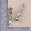 Accesorios para Joyería de Aleación de Plata Antigua Componentes para DIY Instrumentos Rituales Religiosos con Forma de Calabaza Conectores Tubulares Perforados para Joyería