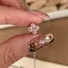 Collar de Trébol de Cuatro Hojas con Incrustaciones de Diamantes Lucky Rose para Mujer, No Ajustable, Sencillo, Lujoso, Cadena de Clavícula de Gama Alta, Nuevo Modelo 2026