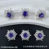 Pulsera Brazalete Collar Joyería de Copo de Nieve con Cierre de Cuentas DIY Corte Rosa Milenio Zirconia