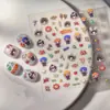 Adesivos populares para nail art no estilo do Instagram, adesivos 5D em relevo fofos, adesivos decorativos DIY com o avatar do grupo TFBOYS