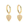Pendientes Colgantes de Concha Estrella Mariposa de Venta Caliente Transfronterizos para Mujer, Clips para Orejas de Acero Inoxidable con Circonita, Pendientes de Lujo Ligero de Gama Alta
