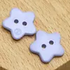 Botones de Estrella de Cinco Puntas Mate de Color Sólido, Disponibles en Múltiples Colores, Accesorios de Ropa para Suéteres, Cárdigans y Camisas, En Stock