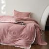 Juego de Cuatro Piezas de Invierno Cepillado Espeso Cálido Clase A Lujo Accesible Funda de Edredón de Gama Alta Sábanas Ropa de Cama Nantong Textiles para el Hogar