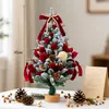 2026Pe Árvore de Natal Sala de Estar Cena Decoração Mesa Pequeno Mini Casa Nova Enfeites de Natal de Alta Qualidade