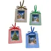 Adorno para colgar portafotos de árbol de Navidad, decoración navideña creativa, portafotos, colgante de Navidad, portafotos con etiqueta colgante al por mayor y al por menor