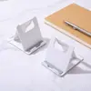 Soporte de escritorio para teléfono móvil con posiciones plegables ajustables, compacto, práctico, portátil, adecuado para maratones de series, soporte fijo para personas perezosas