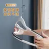 Cabide de Ombro Largo para Uso Doméstico, Antiderrapante, Anti-Deformação, Giratório, Dupla Utilização para Roupas Secas e Molhadas, Design Moderno e Simples