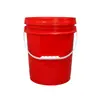 Cubo de plástico estilo americano de 20L con asa, cubo redondo sellado de PP para envasado de productos químicos y pintura, se puede personalizar con logo, venta al por mayor