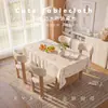 Estilo lindo impermeable y a prueba de aceite mantel sin lavado eva escritorio mesa de café a prueba de polvo fácil de limpiar y limpiar mantel de comedor anti-quemaduras para uso en dormitorio