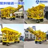 Máquina Integrada Grande de Mistura e Transporte de Concreto Máquinas e Equipamentos de Construção Usina Móvel de Mistura Seca Silo de Dosagem