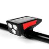 Faro de bicicleta led impermeable recargable por USB solar bocina equipo para ciclismo bicicleta de montaña juego de advertencia luz trasera