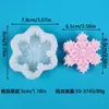 Molde para Hornear Pasteles de Fondant Copo de Nieve Navideño Molde para Velas Aromáticas Caseras Molde para Jabón Molde de Silicona Pellizcable