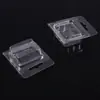 Hardware plegable empaque en blíster caja de empaque de producto electrónico caja de plástico PVC caja plegable transparente con tapa en stock