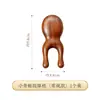 Pente de Massagem de Sândalo Dourado de Cinco Dentes Placa Gua Sha de Meridianos Bastão Multi-funcional para Pontos de Acupuntura da Cabeça Ferramenta de Beleza Facial Em Estoque