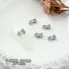 Pedras de Strass para Nail Art da Série Zircônia de Luxo Leve, Pingente de Estrela-do-Mar Versátil Deslumbrante e Luxuoso, Pedras de Strass para Unhas Laço