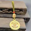 Nueva Marea Nacional Pequeños Regalos Llavero Exquisito Estilo Antiguo Calabaza Segura Colgante para Llavero de Coche Unisex Fortuna y Prosperidad