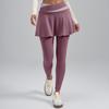 Pantalones de Yoga Juyitang Comercio Transfronterizo Estilo Nuevo Falsos de Dos Piezas Anti-Exposición con Sensación de Piel Desnuda, Alta Elasticidad, Bloques de Color, Cintura Alta, Levanta Glúteos para Fitness